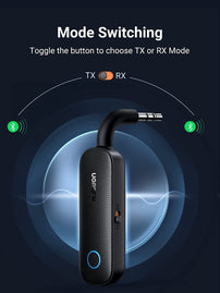 UGREEN Bluetooth 5.0 Transmitter and Receiver 2 in 1 Wireless 3.5Mm Bluetooth Adapter, Dual Devices Simultaneously, Aux Bluetooth Audio Car Adapter Compatible with TV Car Home Stereo System Headphones - The Gadget Collective