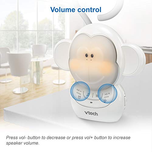 VTech BC8211 Myla The Monkey Baby Sleep Soother with a White Noise Sound Machine Featuring 5 Soft Ambient Sounds, 5 Calming Melodies & Soft-Glow Night - The Gadget Collective