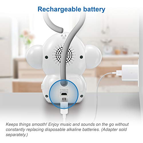 VTech BC8211 Myla The Monkey Baby Sleep Soother with a White Noise Sound Machine Featuring 5 Soft Ambient Sounds, 5 Calming Melodies & Soft-Glow Night - The Gadget Collective