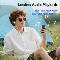 AGPTEK A02PL 64GB MP3 Player, 70 Hours Playback Lossless Sound Music Player, Supports up to 128GB, Black