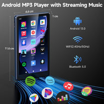 163GB Android MP3 Player with Bluetooth and Wifi, 4.5" Touchscreen