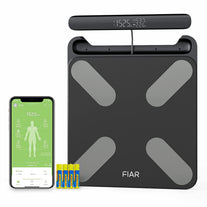 Fiar Smart Body Fat Scale - Digital Weight Scales & Body Analyzer,24 Body Composition Metrics BMI, Muscle, Body Composition Monitors with App Sync with Bluetooth, 400 Lb