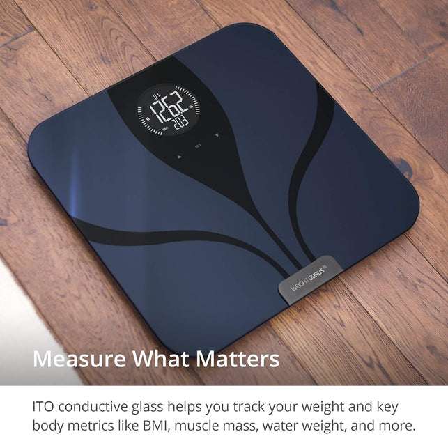 Greater Goods Digital Smart Scale for Body Weight | Us-Based Company Powered by Superior Service & Dependable Products | (Black Bluetooth)
