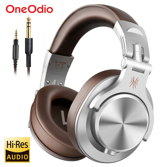 Oneodio A71 Wired Headphones for Computer Phone with Mic over Ear Stereo Hi-Res Headset Studio Headphone for Recording Monitor