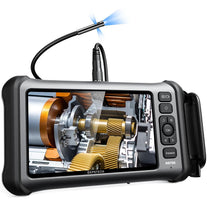 DEPSTECH Endoscope, 7'' IPS Screen Borescope Camera with Light, Triple-Lens Inspection Camera with Sound Recording, 1080P HD 7.9 Mm Snake Camera, 16.5Ft Gooseneck Camera for Automotive Wall Pipe HVAC