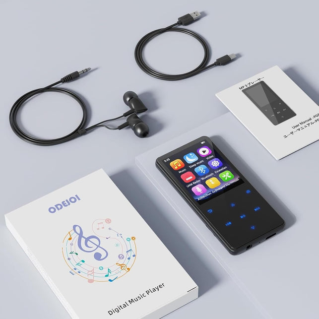 64GB MP3 Player with Bluetooth 5.3, Speaker & White Noise Sound