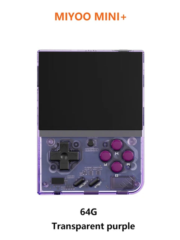 MIYOO Mini plus Portable Retro Handheld Game Console 3.5-Inch IPS HD Screen Children'S Gift Linux System Classic Gaming Emulator