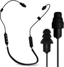 Plugfones Liberate 2.0 Wireless Bluetooth In-Ear Earplug Earbuds - Noise Reduction Headphones with Noise Isolating Mic and Controls (Black & Gray)