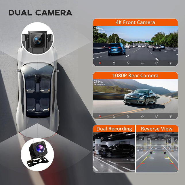 Largest 11.5" Portable Apple Carplay Screen for Car, 4K Wireless Car Play & Android Auto, Upgrade Touchscreen with Dash Cam,App Control/Loop Recording/Backup Camera/Mirror Link/Gps/Fm for All Vehicles