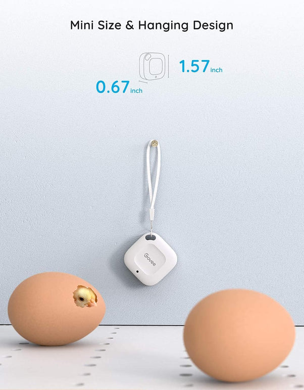Govee Bluetooth Hygrometer Thermometer, Wireless Thermometer, Mini Humidity Sensor with Notification Alert, Data Storage and Export, 262 Feet Connecting Range, 2 Pack
