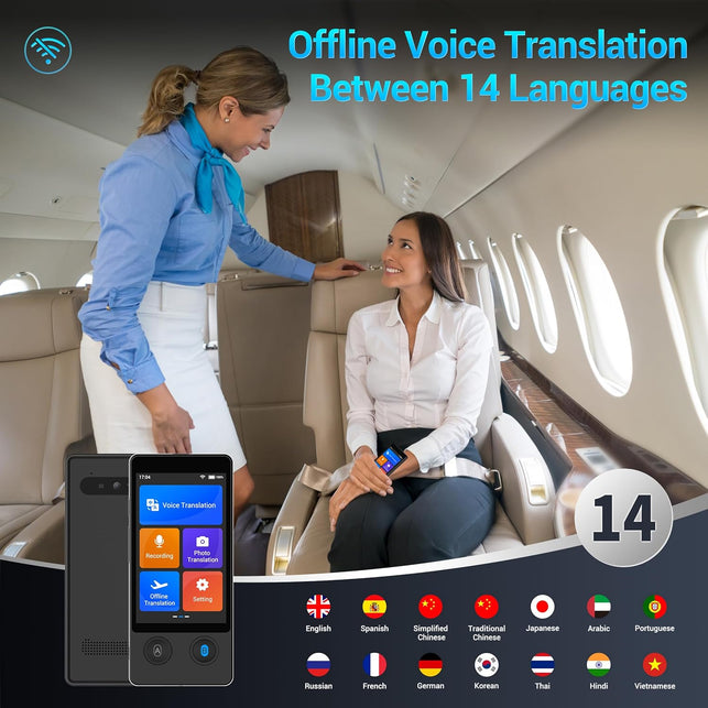 Wooask Offline Language Translator W12 Upgraded Version No Wifi Needed, Supports 144 Languages Translation Photo Translation High Accraucy Fast Translator