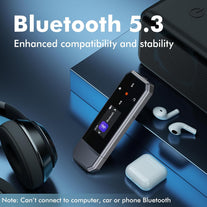 RUIZU 32GB USB-C MP3 Player with Bluetooth 5.3 & Clip for Sports Running