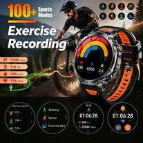 AK106 Military Smartwatch Men 1.7" IP68 1400Mah