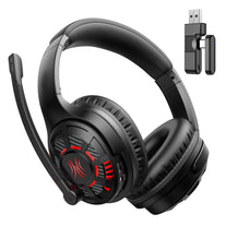 Oneodio G18BT 2.4Ghz Wireless Gaming Headphones 30Ms Low Latency 60H Gaming Time Bluetooth 5.4 Headset