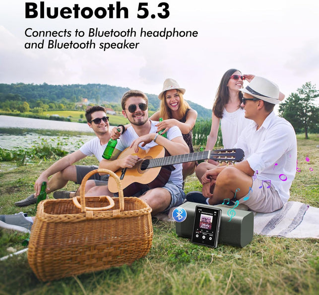 64GB MP3 Player with Bluetooth 5.3,Portable MP3 Player with Speaker for Kid