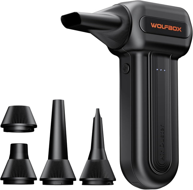 WOLFBOX MF60 Compressed Air Duster 110000RPM, Premium Design, Super Power