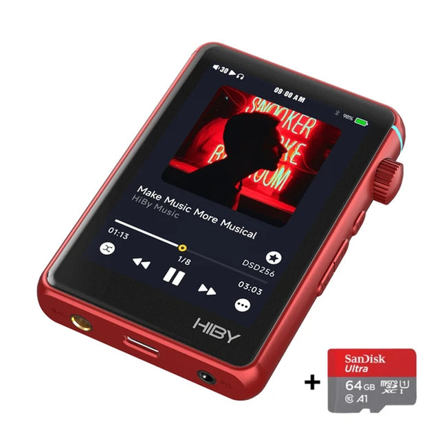 Hiby R3 II / R3 Gen 2 Bluetooth Wifi Music Player MP3 Hifi Audio Player MSEB MQA16X DSD 256 Web Radio USB Type C DAC Walkman