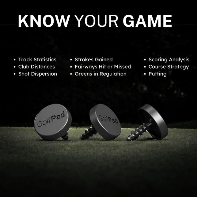 Golf Pad TAGS® - Automatic Shot Tracking System for Android/Iphone.