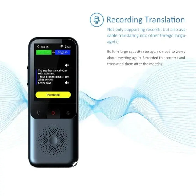 HONGTOP Translation Camera Device T11 Real-Time Smart Voice Photo Translator 1500Ma 138 Languages Portable Text Voice Translator