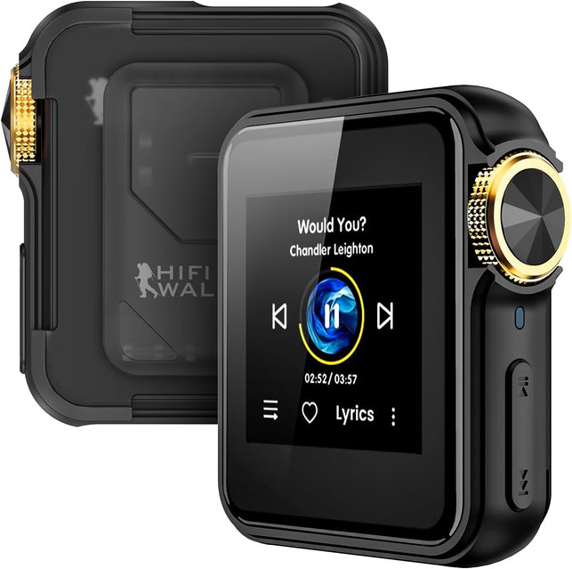 HIFI WALKER H2 Mini Clip-On Bluetooth MP3 Player, 64GB, Black