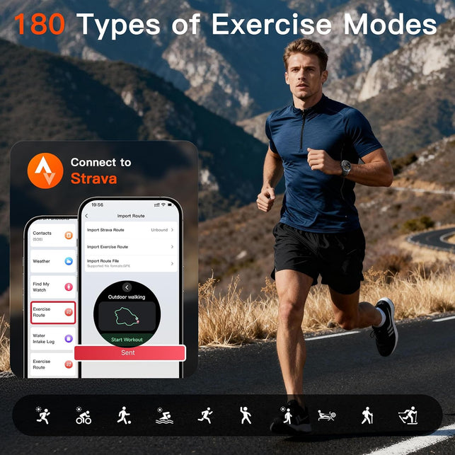 Kieslect AI Smart Watch 1.46" AOD Display GPS Watch Bluetooth Calls Zero-Delay Smart Watches for Men Video Watch Face 14-Day Battery 5ATM Waterproof, 180+ Sports Modes （Elite2）