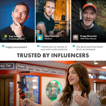 Movo VXR10 Universal Shotgun Mic for Camera - Camera Microphone for DSLR, Iphone and Android Smartphones - Compatible with Canon EOS, Nikon, and Sony Cameras - Professional Video Microphone