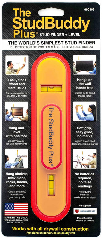 Studbuddy Plus® Magnetic Stud Finder and Level