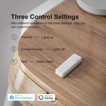 THIRDREALITY Zigbee Smart Button 4 Pack, 3-Way Remote Control, Require Zigbee Hub, Work with Smartthings, Aeotec, Hubitat, Home Assistant, Third Reality Hub, Battery Included.