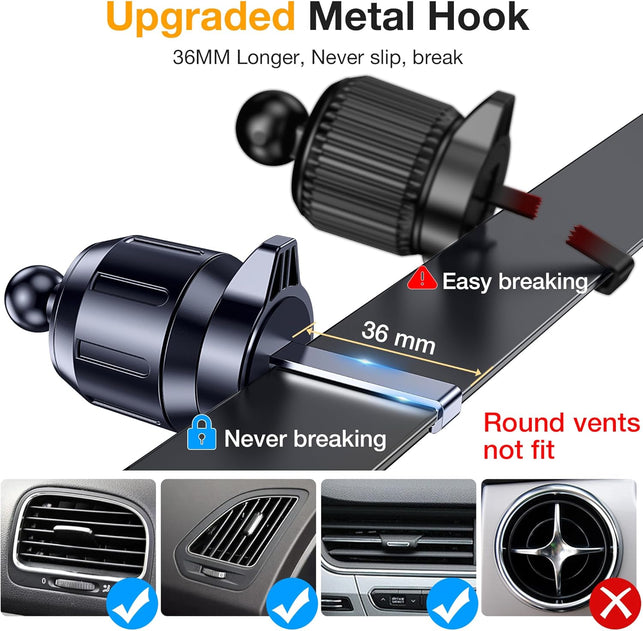 Car Phone Holder,Mobile Phone Holder for Car Phone Mount Air Vent Dashboard