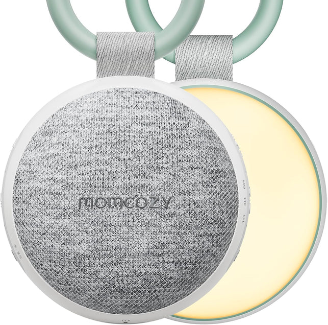 Momcozy Portable Sound Machine with Night Light, White Noise Machine Baby