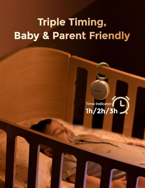 Momcozy Portable Sound Machine with Night Light, White Noise Machine Baby