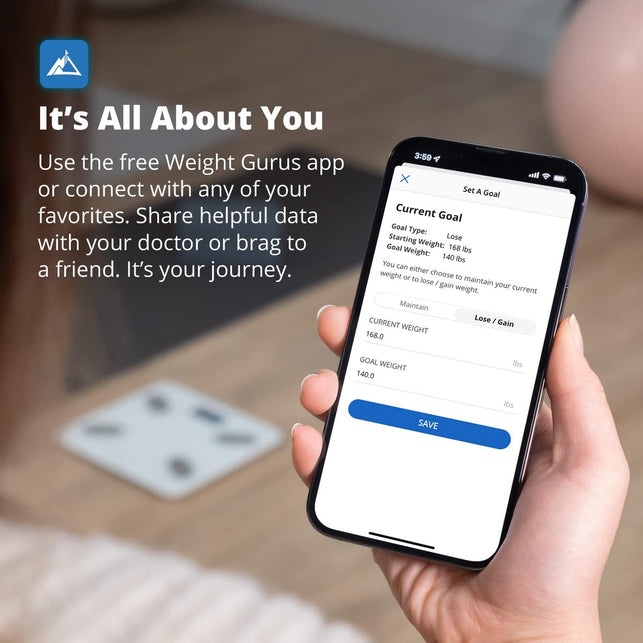Greater Goods Digital Wi-Fi Smart Scale with Free App, Measures Key Body Composition, Including Weight, Body Fat, BMI, and Muscle Mass, Designed in St. Louis