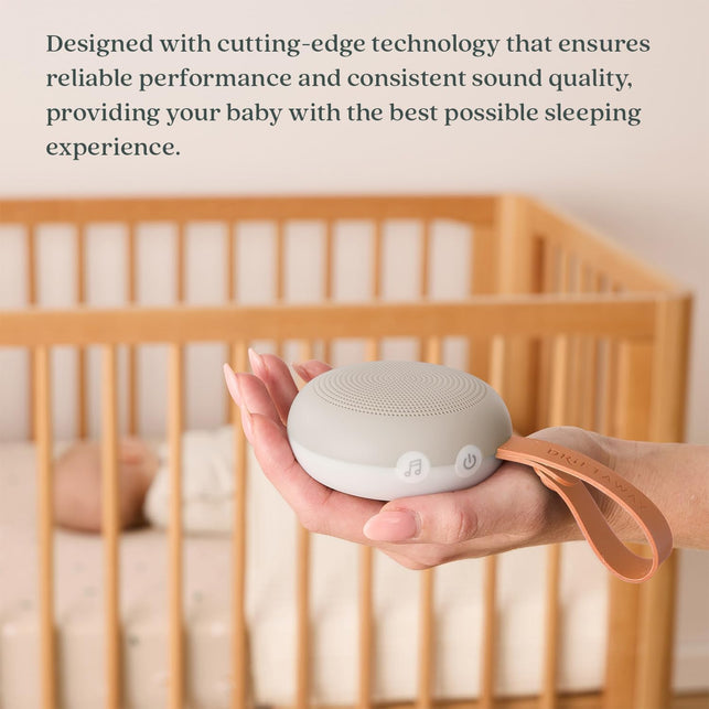 Ergopouch Drift Away Portable White Noise Machine, Taupe – 7 Soothing Sounds, Adjustable LED Light, USB Rechargeable, up to 48 Hours Battery Life – Promotes Deep, Restorative Sleep for Babies and Adults.