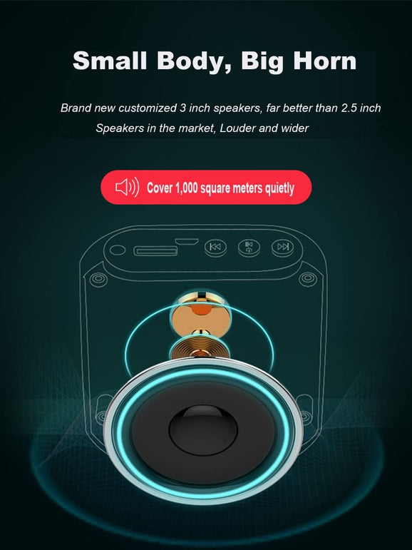 Portable Amplifier, Rechargeable Teacher Microphone, Mini Amplifier System, Classroom Microphone, Tour Guide, Yoga Outdoor