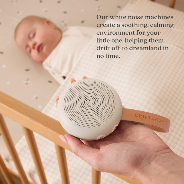 Ergopouch Drift Away Portable White Noise Machine, Taupe – 7 Soothing Sounds, Adjustable LED Light, USB Rechargeable, up to 48 Hours Battery Life – Promotes Deep, Restorative Sleep for Babies and Adults.