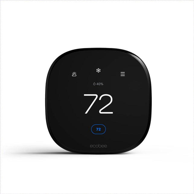 Ecobee New Smart Thermostat Enhanced - Programmable Wifi Thermostat - Works with Siri, Alexa, Google Assistant - Energy Star Certified - Smart Home