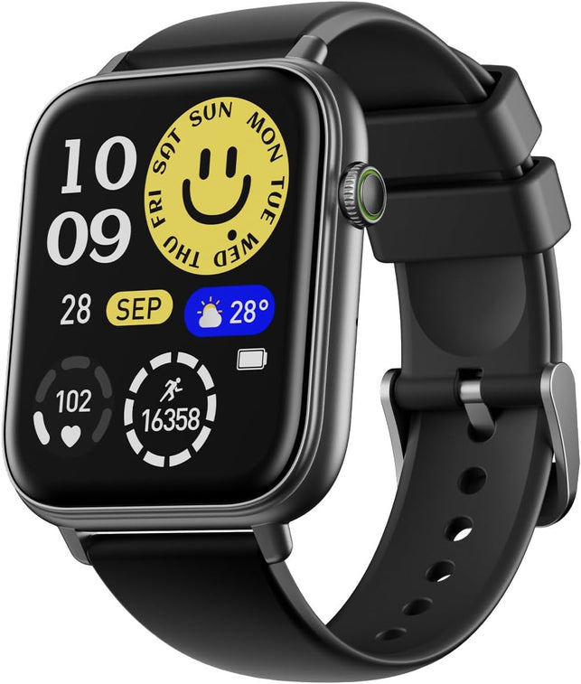 Oraimo Watch 6N Smart Watch, 1.83" HD Touch Screen, AI Watch Faces, Heart Rate & Spo2 Monitor, 7-Day Battery, IP68 Waterproof, 100 Workout Modes, Wireless HD Calling, Anti-Scratch Glass, IOS & Android