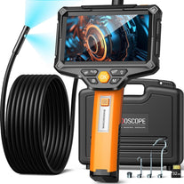 Dual Lens Borescope,Goldeggs Endoscope Camera with Light, 5