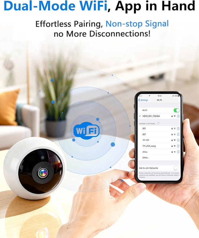 Security Camera Outdoor Wireless Indoor 2K Magnetic, Wifi Battery Powered, Motion Detection, 2-Way Talk, Color Night Vision, Waterproof