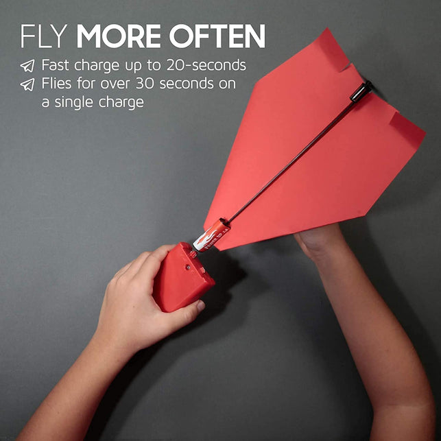 POWERUP 2.0 Paper Airplane Conversion Kit | Electric Motor for DIY Paper Planes | Fly Longer and Farther | Perfect for Kids & Adults | Ready to Use Aeroplane Engine Kits