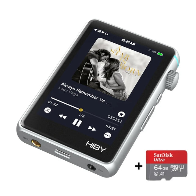 Hiby R3 II / R3 Gen 2 Bluetooth Wifi Music Player MP3 Hifi Audio Player MSEB MQA16X DSD 256 Web Radio USB Type C DAC Walkman