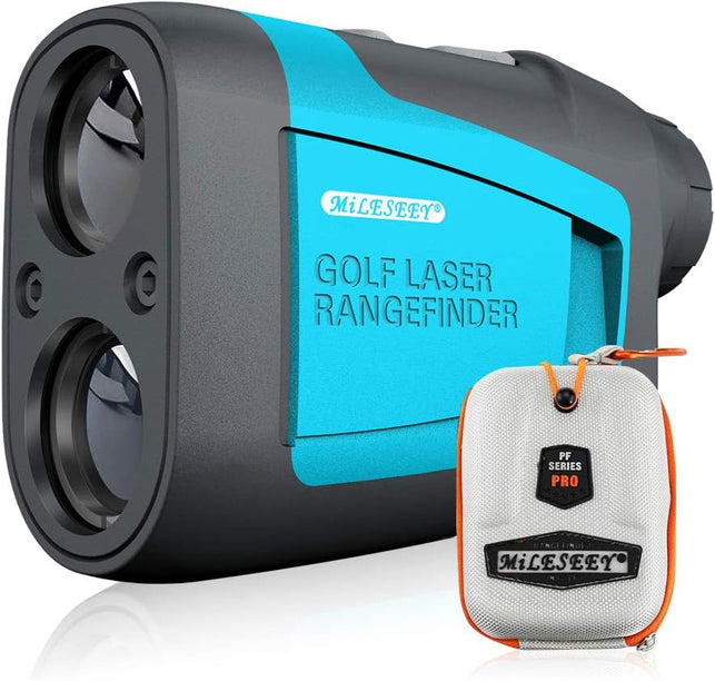 Mileseey Golf Range Finder with Slope On/Off,1000 Metres,±0.5M Accuracy,Flag Lock with Vibration, Magnification,Scan Measurement for Golfers