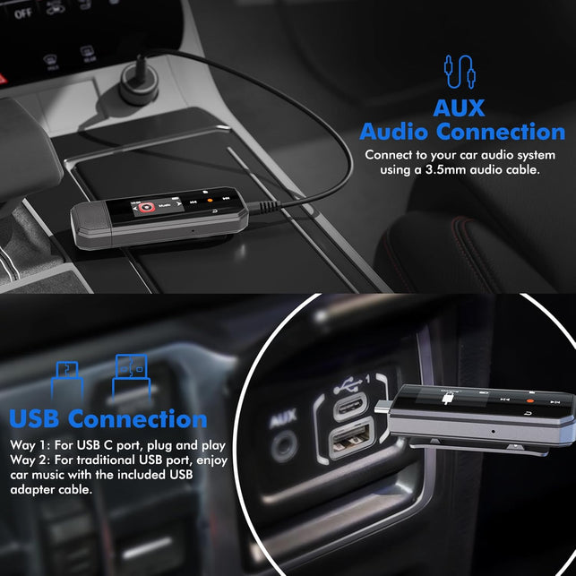 RUIZU 32GB USB-C MP3 Player with Bluetooth 5.3 & Clip for Sports Running