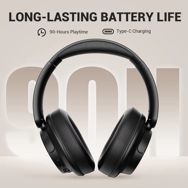 Oneodio Supereq V16 Wireless Bluetooth 5.3 Headphones 40Mm Driver Headsets 90Hrs Playtime Over-Ear Bluetooth Headset