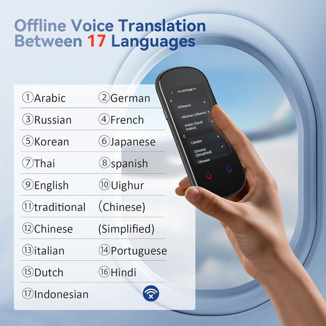 Language Translator Device No Wifi Needed, 138+ Languages Translation in Real Time Portable Voice Translator Device with HD Touchscreen Photo/Offline Translation for Learning Travel Business Gift