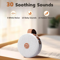 Mini Portable Sound Machine White Noise Machine with 30 Soothing Sounds for Baby Kids Adults Sleeping 32 Volume Levels Rechargeable Brown Noise Sleep Machine for Office Privacy Travel Sound Therapy