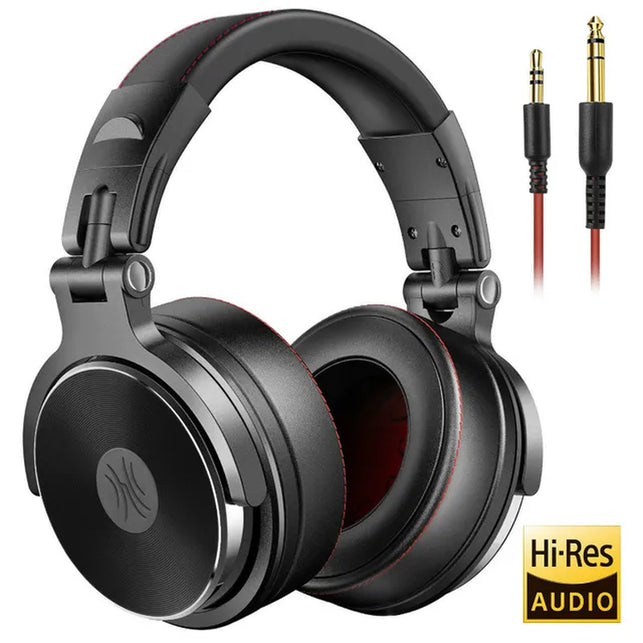 Oneodio DJ Headphones Professional Studio Pro Monitor Headset Wired over Ear Stereo Headphone with Mic for Mobile Phone Computer