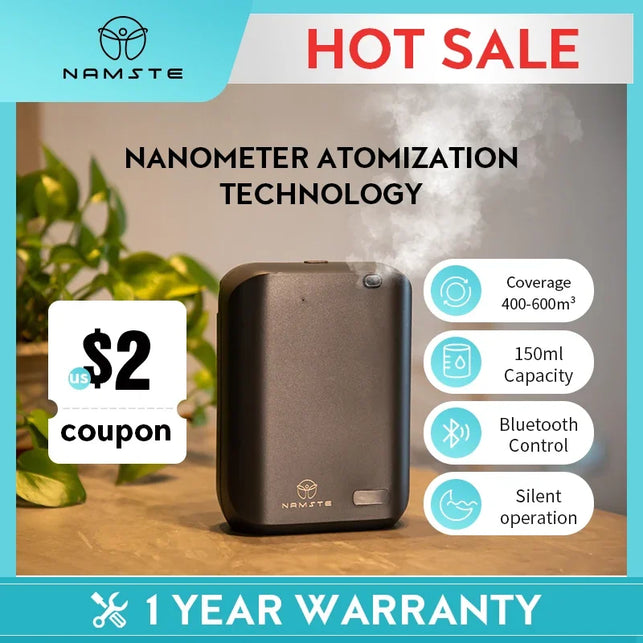 Namste Coverage 400-600M³ Essential Oils Diffuser Smart Home Devices No Noise Scent Diffuser Machine Electric Aroma Diffuser