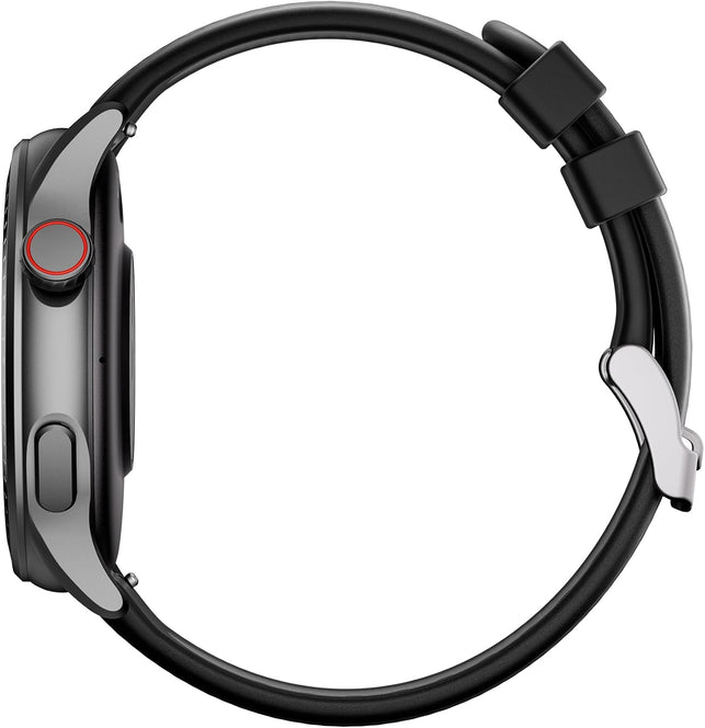 GTR3 Aura Smart Watch Black, 1.43” AMOLED HD Display, Bluetooth Calling, Remote Camera Control, Voice Assistance, Compatible with Android/Ios, 100+ Sports Modes, Waterproof 3 ATM.