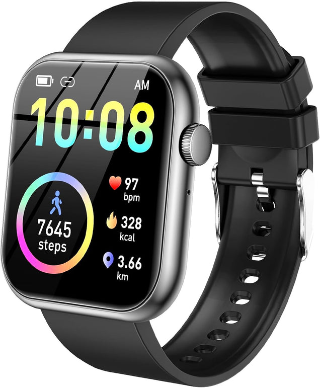 Smart Watch for Women Men(Make Calls & AI Voice), 2" HD Smartwatches with Heart Rate Spo2 Sleep & Cycle Tracking, 100+ Sports Modes Fitness Tracker, Fitness Watch for Ios Android Phones